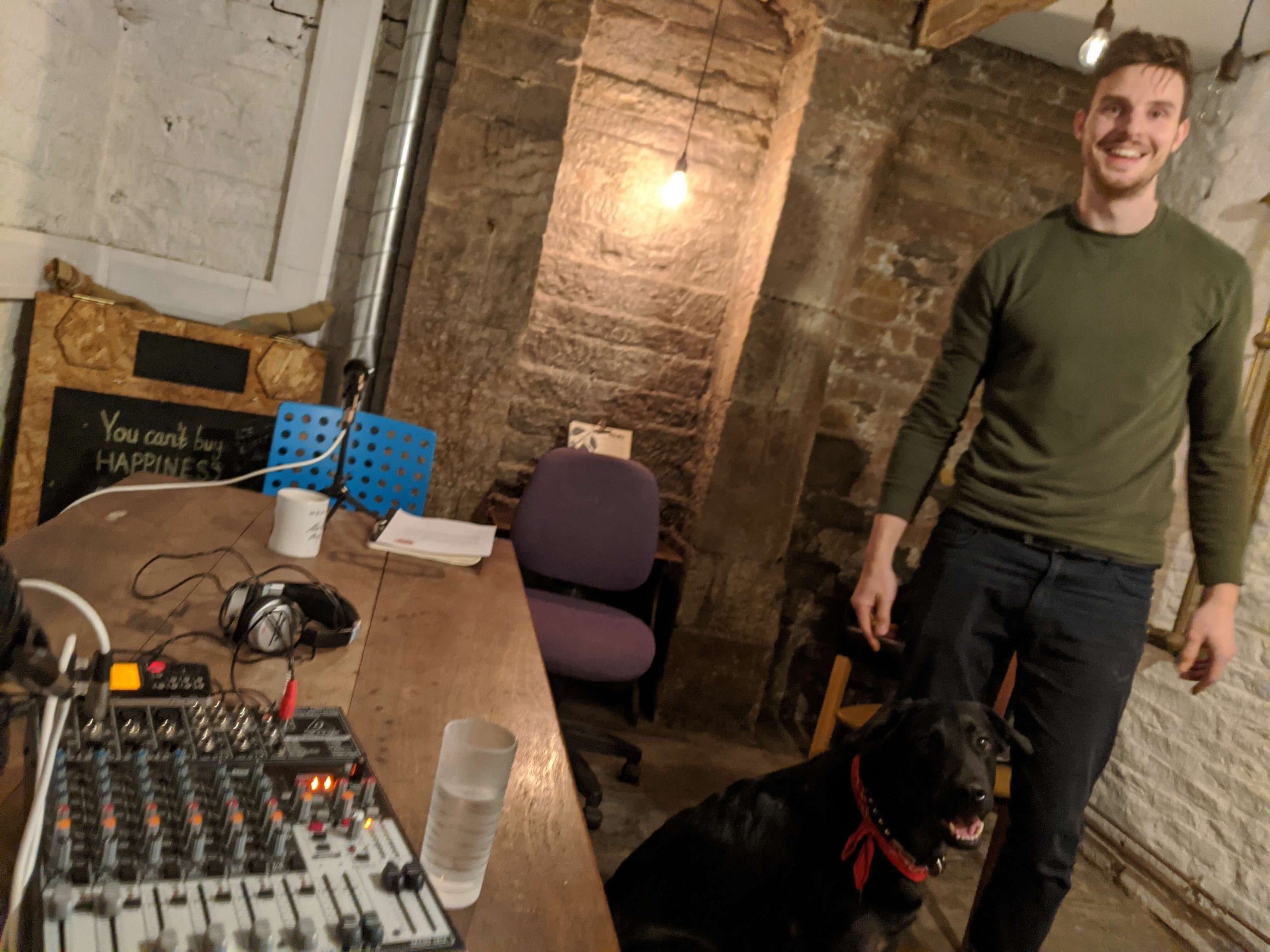 Matthew Kendall in The Old Church Meeting Room During The Recording